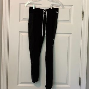 PINK lace up leggings